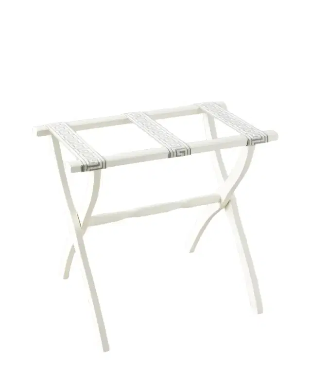 Gate House Furniture Greek Key Straps Luggage Rack