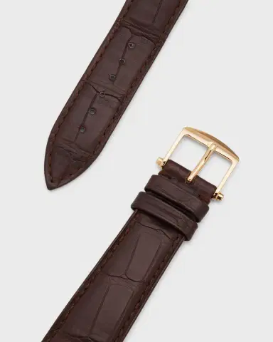 Breguet Rose Gold Classique Silver Dial Watch with Leather Strap | Thumbnail 4