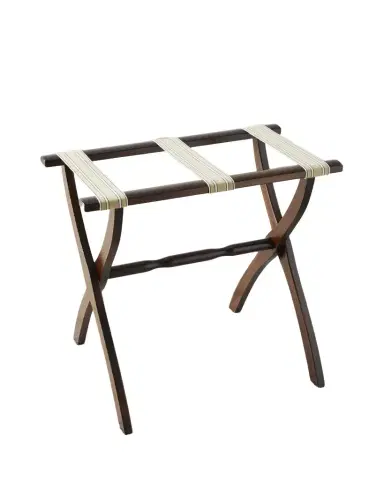 Gate House Furniture Dual Stripe Luggage Rack | Thumbnail 1