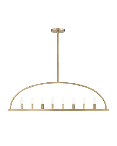 Crystorama Abbott 8-Light Linear Chandelier | Thumbnail 1 Crystorama Abbott 8-Light Linear Chandelier | Thumbnail 1