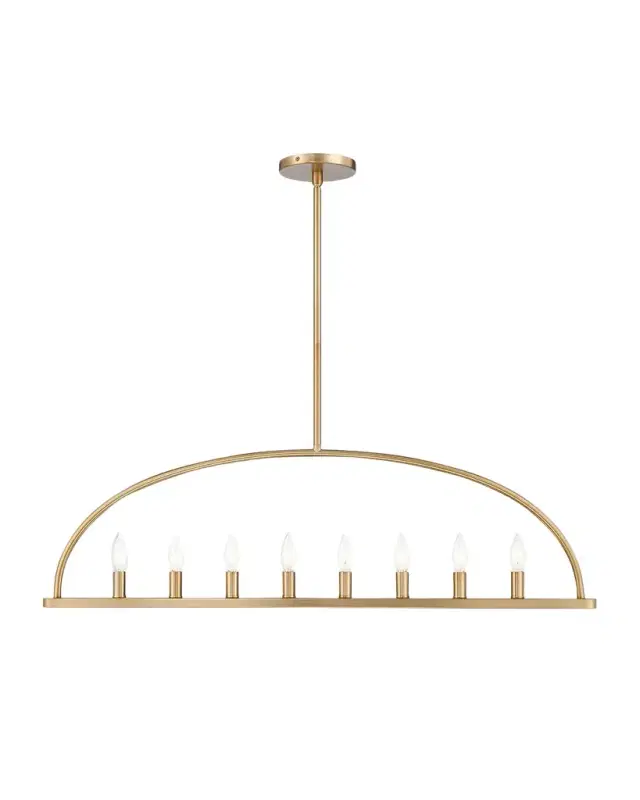 Crystorama Abbott 8-Light Linear Chandelier
