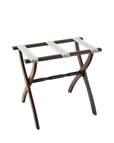 Gate House Furniture Greek Key Straps Luggage Rack | Thumbnail 1 Gate House Furniture Greek Key Straps Luggage Rack | Thumbnail 1