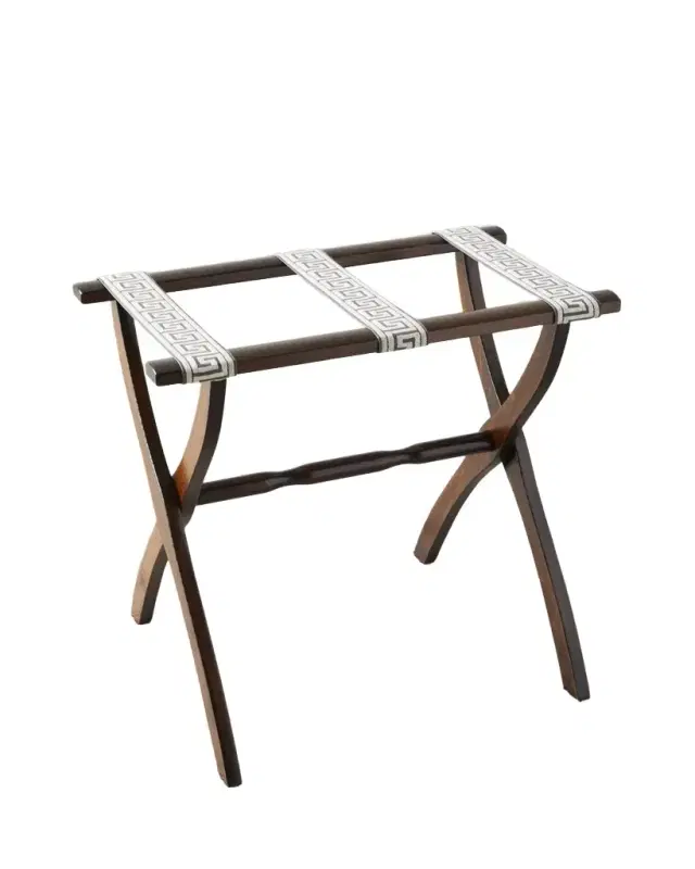 Gate House Furniture Greek Key Straps Luggage Rack