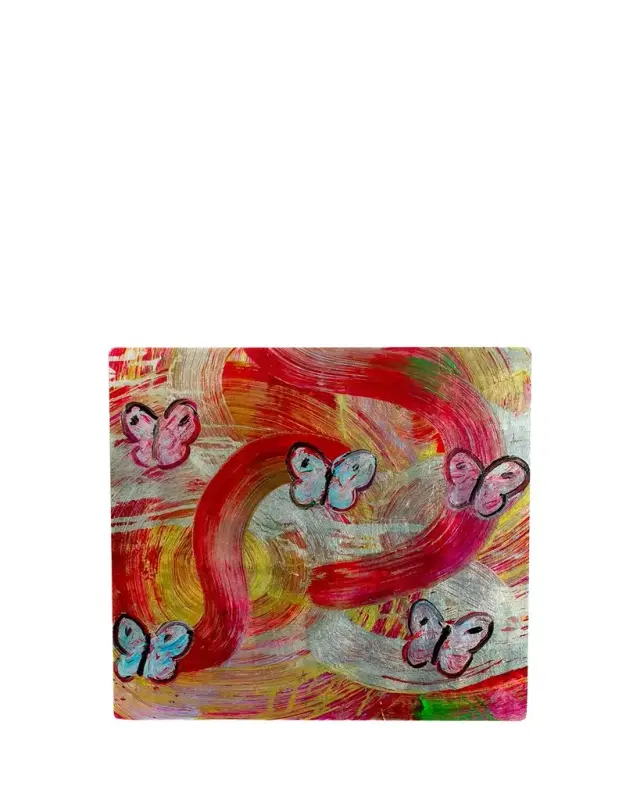 Hunt Slonem Butterfly Swirl Square Lacquer Placemat