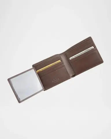 Royce New York Personalized Leather RFID-Blocking Trifold Wallet | Thumbnail 3