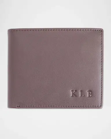 Royce New York Personalized Leather RFID-Blocking Trifold Wallet | Thumbnail 4
