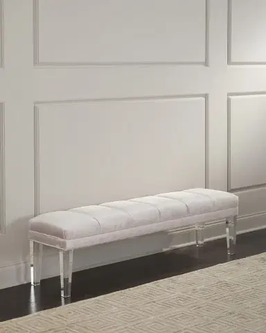 Haute House Becky Tufted Bench, 60" | Thumbnail 2 Haute House Becky Tufted Bench, 60" | Thumbnail 2