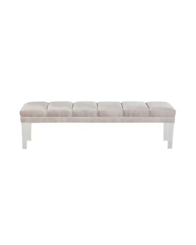 Haute House Becky Tufted Bench, 60"