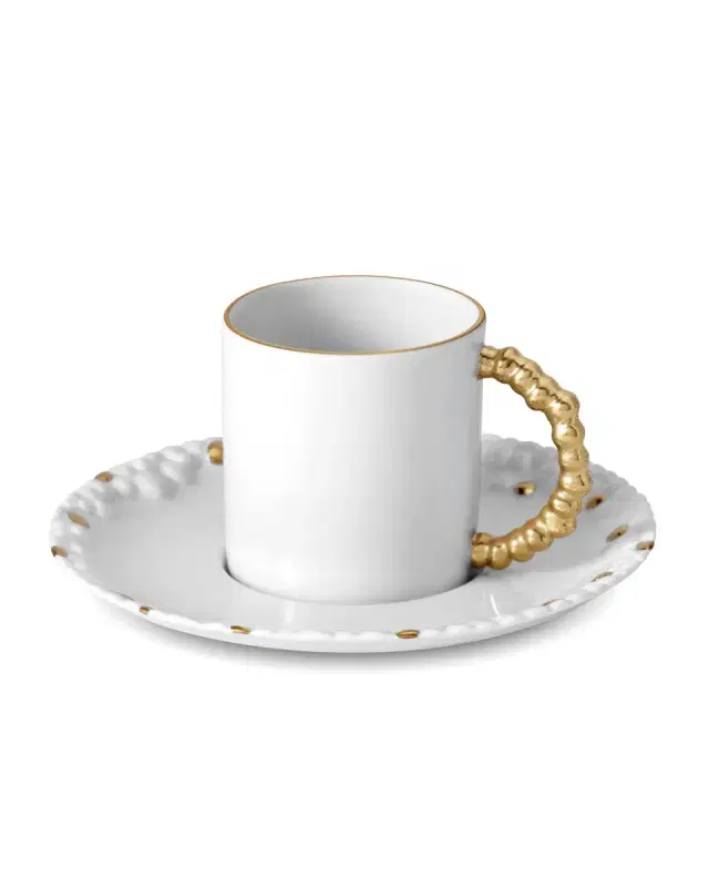 L'Objet Haas Mojave Espresso Cup & Saucer