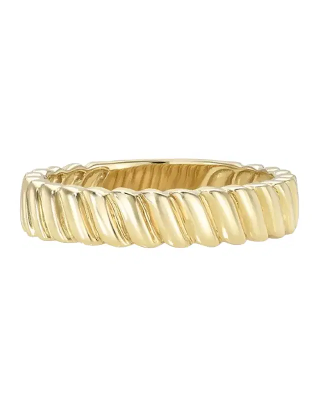 Yellow Gold Coil Ring