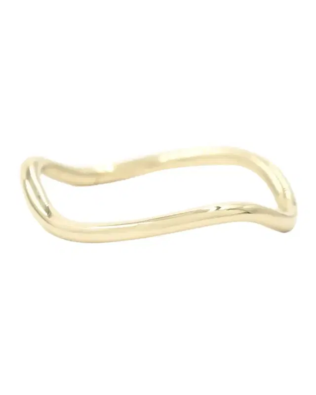 Wave 14k Gold Band Ring