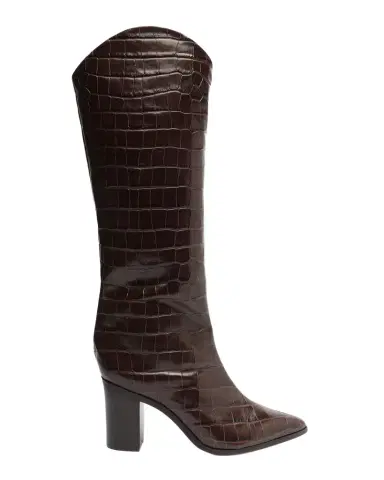 Schutz Analeah Croc-Embossed Knee-High Boots | Thumbnail 1
