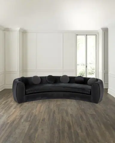 Haute House Carmen Velvet Sofa, 122" | Thumbnail 4 Haute House Carmen Velvet Sofa, 122" | Thumbnail 4