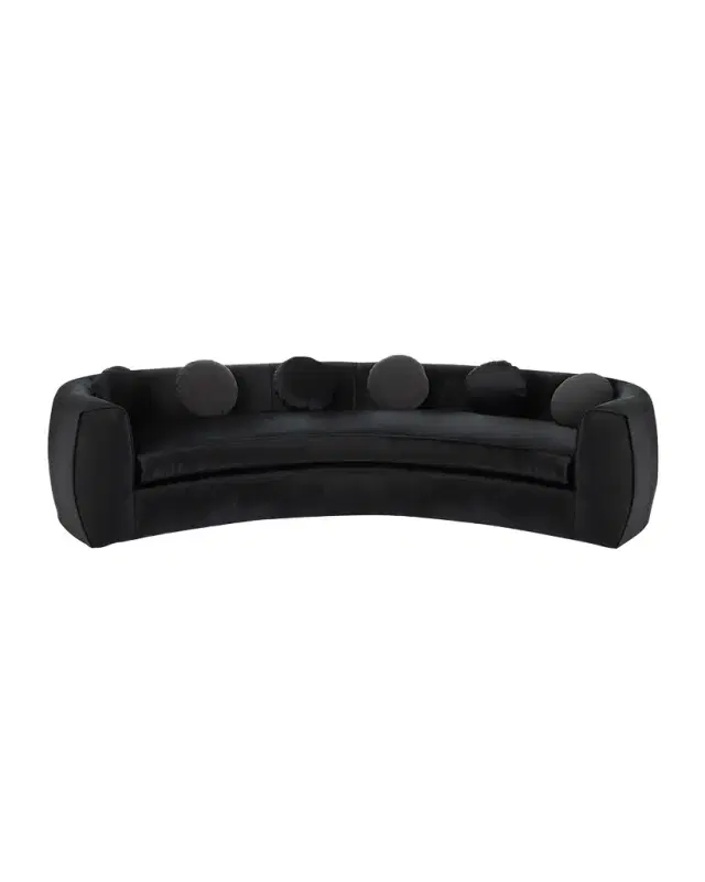 Haute House Carmen Velvet Sofa, 122"