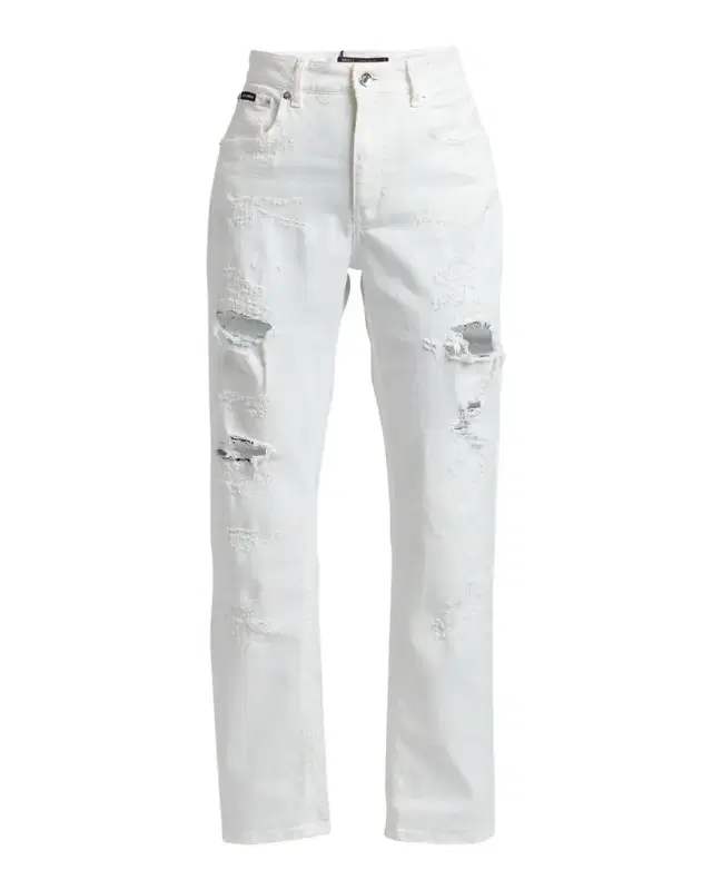 Dolce & Gabbana Distressed Denim Straight-Leg Pants