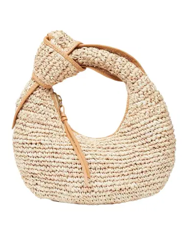 POOLSIDE The Josie Knot Raffia Top-Handle Bag | Thumbnail 1