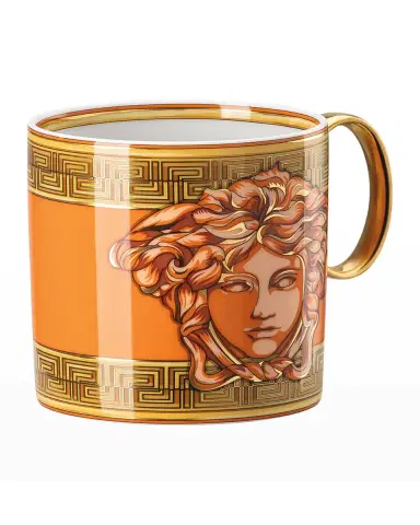 Versace Medusa Amplified Orange Coin Mug With Handle | Thumbnail 3