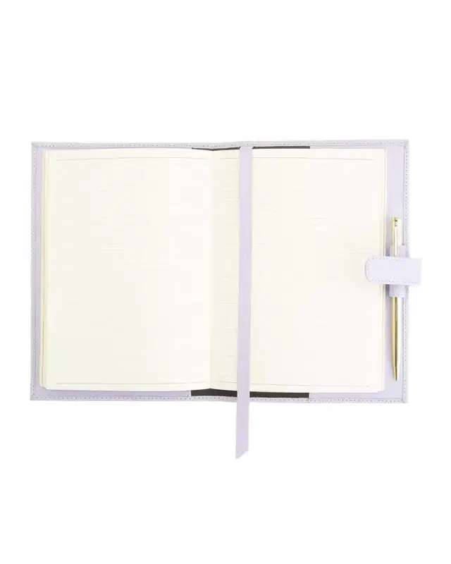 ROYCE New York Monogrammed Leather Executive Journal with Rollerball Pen