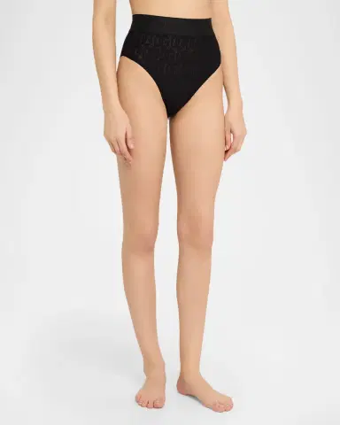 Dolce & Gabbana Logo Tulle High-Rise Briefs | Thumbnail 2