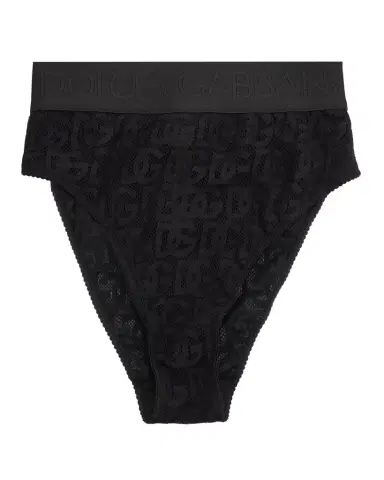 Dolce & Gabbana Logo Tulle High-Rise Briefs | Thumbnail 1