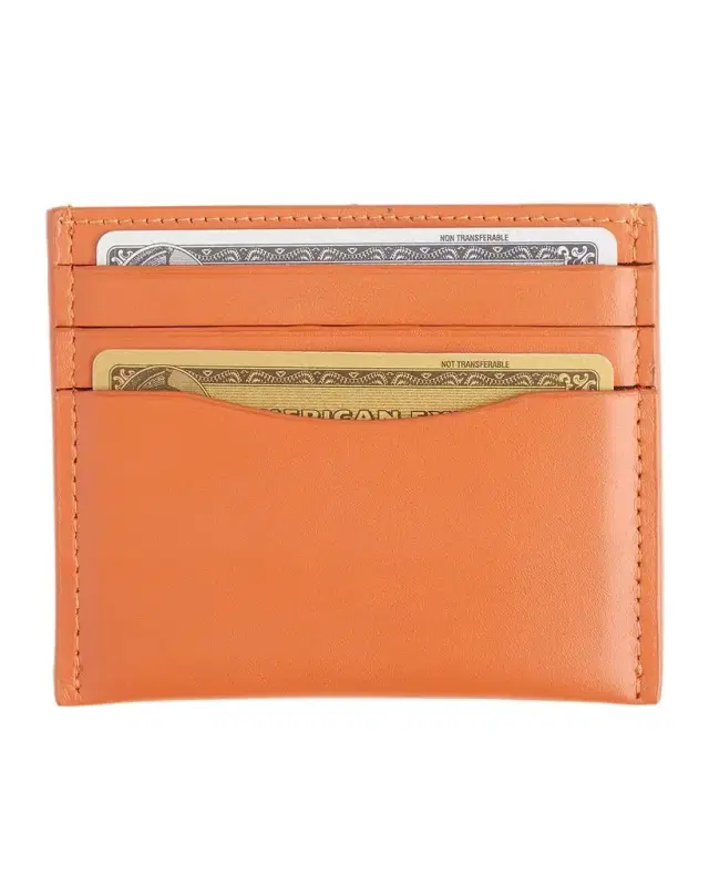 ROYCE New York Personalized Leather RFID-Blocking Minimalist Card Case