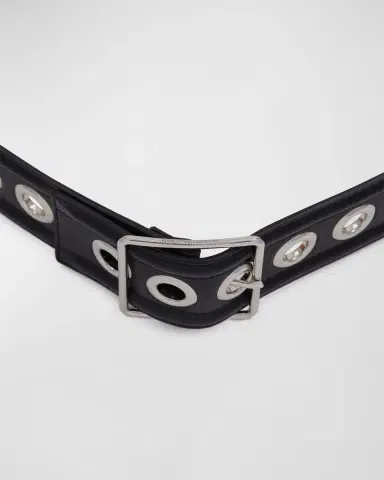 McQueen Mid-Size Eyelet Belt | Thumbnail 4