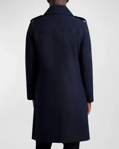Karl Lagerfeld Paris Men's Wool Trench Coat | Thumbnail 3 Karl Lagerfeld Paris Men's Wool Trench Coat | Thumbnail 3