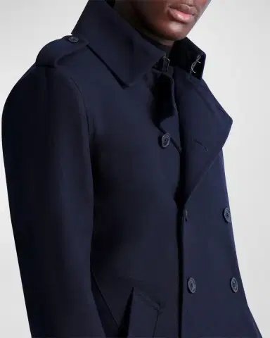 Karl Lagerfeld Paris Men's Wool Trench Coat | Thumbnail 4 Karl Lagerfeld Paris Men's Wool Trench Coat | Thumbnail 4