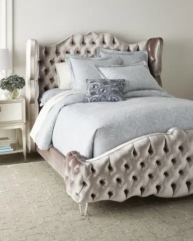 Haute House Tamara Queen Tufted Wingback Bed | Thumbnail 2 Haute House Tamara Queen Tufted Wingback Bed | Thumbnail 2