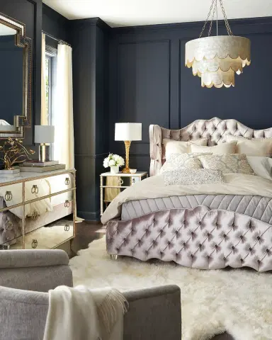 Haute House Tamara Queen Tufted Wingback Bed | Thumbnail 3 Haute House Tamara Queen Tufted Wingback Bed | Thumbnail 3