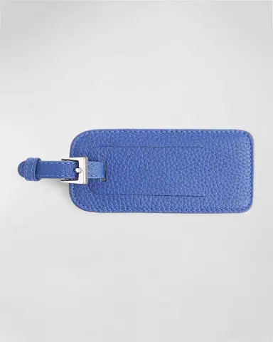 Royce New York Monogrammed Leather Luggage Tag | Thumbnail 4