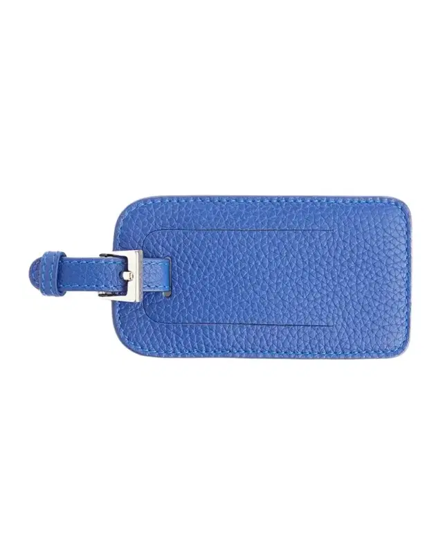 Royce New York Monogrammed Leather Luggage Tag