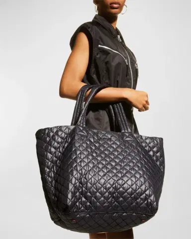 MZ WALLACE Metro Deluxe Large Quilted Nylon Tote Bag | Thumbnail 3