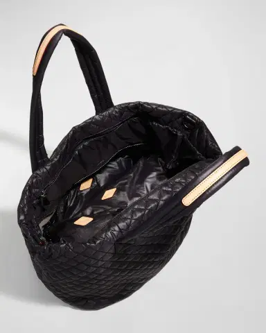 MZ WALLACE Metro Deluxe Large Quilted Nylon Tote Bag | Thumbnail 4