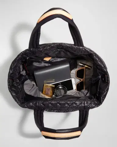 MZ WALLACE Metro Deluxe Large Quilted Nylon Tote Bag | Thumbnail 5