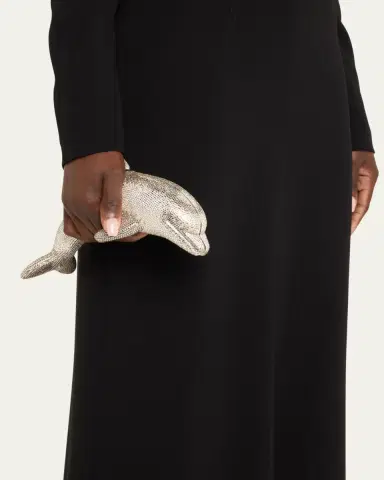 Judith Leiber Couture Dolphin Crystal Minaudiere | Thumbnail 2 Judith Leiber Couture Dolphin Crystal Minaudiere | Thumbnail 2