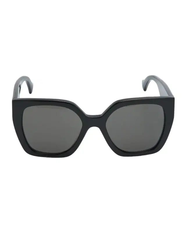 Color-Block GG Injection Plastic Cat-Eye Sunglasses