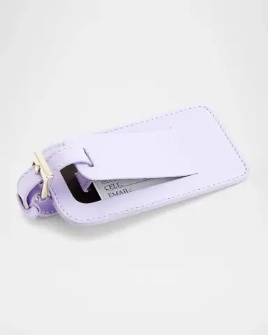 Royce New York Monogrammed Leather Luggage Tag | Thumbnail 2