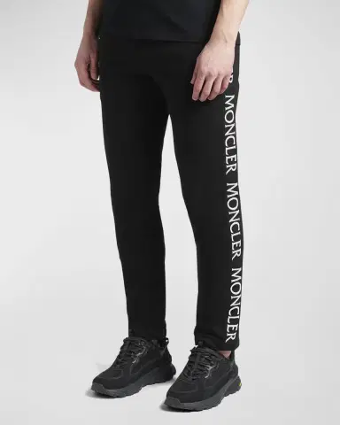 Moncler Men's Logo-Tape Sweatpants | Thumbnail 4
