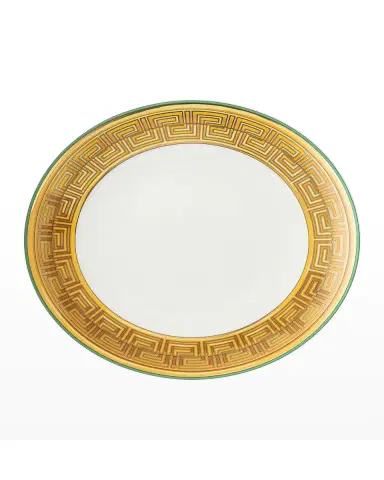 Versace Medusa Amplified Green Coin Dinner Plate | Thumbnail 2