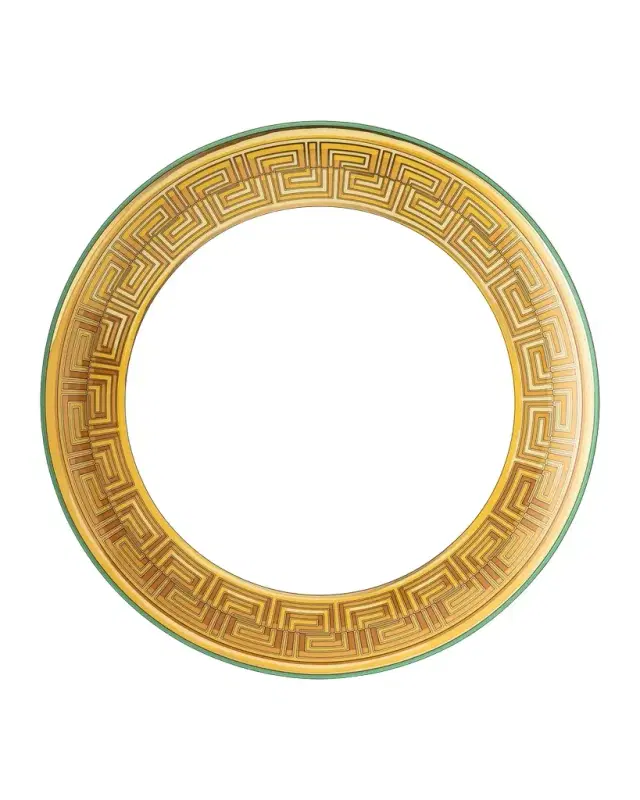 Versace Medusa Amplified Green Coin Dinner Plate