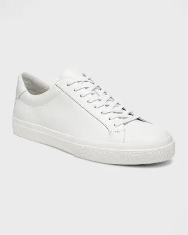 Vince Men 's Fulton Solid Leather Low-Top Sneakers | Thumbnail 4