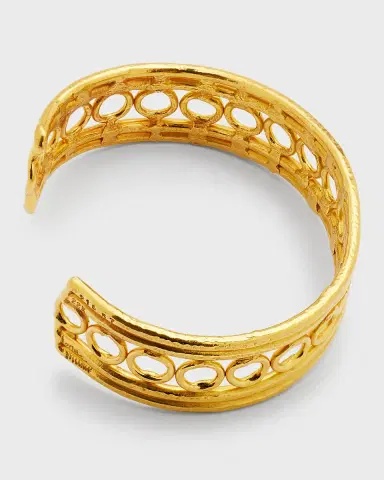 Jean Mahie 22K Yellow Gold Dentelliere Bracelet | Thumbnail 4