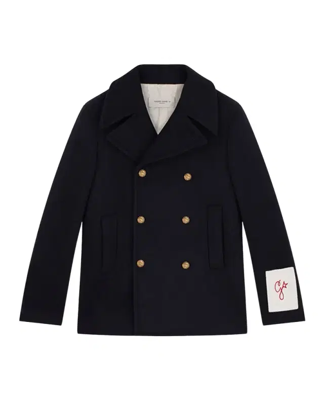 Golden Goose Men 's Double-Breasted Compact Peacoat