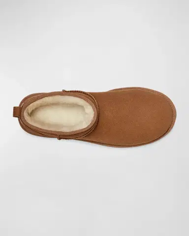 UGG Men 's Classic Ultra Mini Leather Ankle Boots | Thumbnail 4 UGG Men 's Classic Ultra Mini Leather Ankle Boots | Thumbnail 4