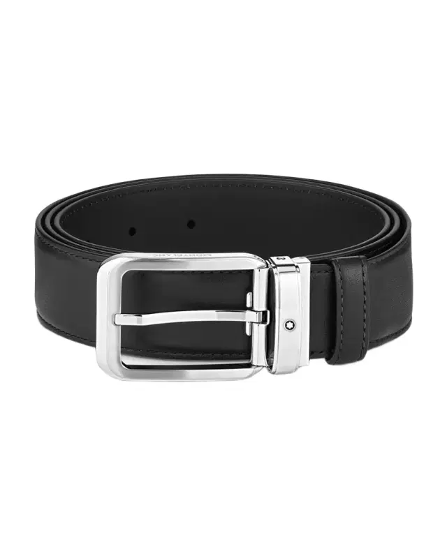 Men 's Rectangle Pin Buckle Leather Belt