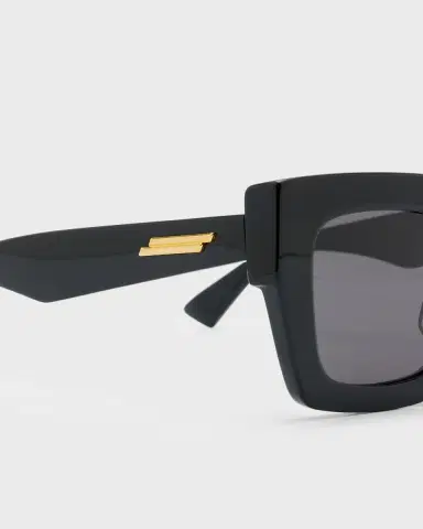 Bottega Veneta Raised Logo Acetate Cat-Eye Sunglasses | Thumbnail 3