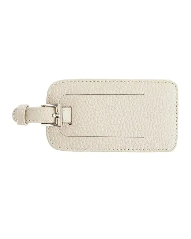 Royce New York Monogrammed Leather Luggage Tag