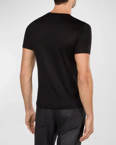 Stefano Ricci Men's Embroidered T-Shirt | Thumbnail 3
