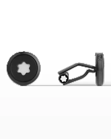 Montblanc Men's Starwalker Cosmos Logo Emblem Cufflinks | Thumbnail 2